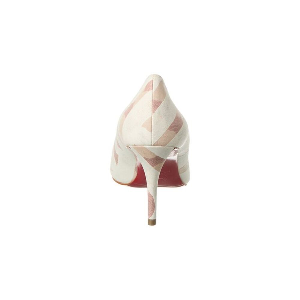 Christian Louboutin Miss Z 80 Linen Pump, White - Picture 3 of 5